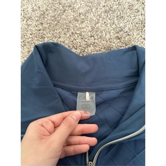 Calia by Carrie Underwood Essential Quilted Jacket Full Zip Athletic Blue XL - Picture 5 of 11